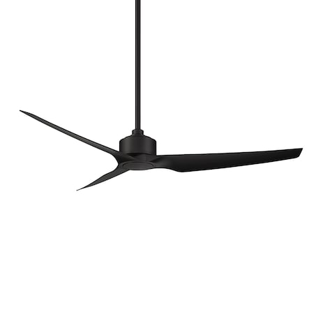 Wac Stella Indoor and Outdoor 3-Blade Smart Ceiling Fan 60in Matte Black with Remote Control, 3 Blades F-056